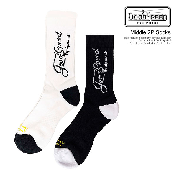 GOODSPEED equipment グッドスピード イクイップメント GOODSPEED equipment Middle 2P Socks メンズ ソックス 靴下 ミドルソックス ストリート