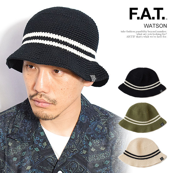 F.A.T fat watson ワトソン　ハット　クロシェハット　ブラック 楽天市場】FAT ハットの通販