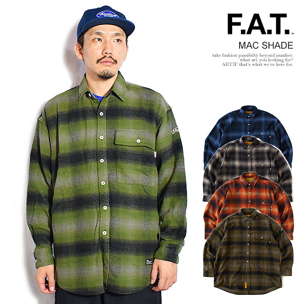 楽天市場】fat シャツ 長袖 チェックの通販