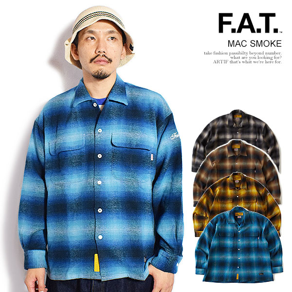 楽天市場】fat シャツ 長袖 チェックの通販