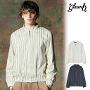 glamb グラム Stripe Blouson Shirt ストライプブルゾンシャツ シャツ 送料無料