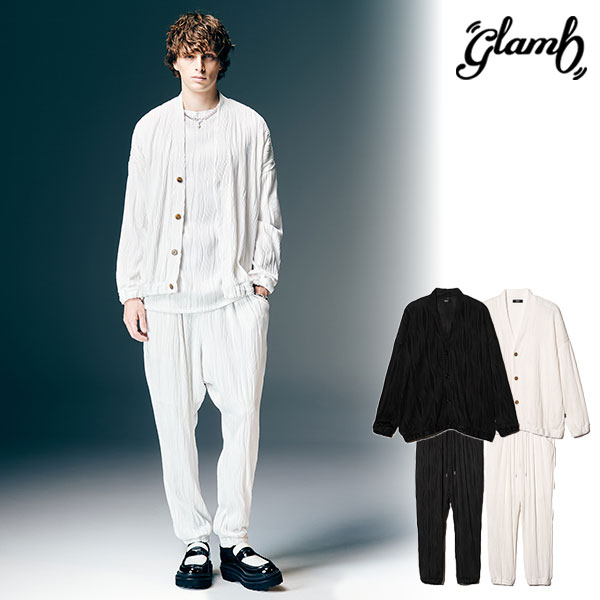 2026 春 先行予約 3月下旬〜4月上旬入荷予定 glamb グラム Willow Crepe Cardigan Set Up セットアップ ウィロークレープ...