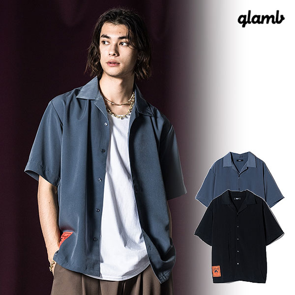 glamb グラム Orange Tag Open Collar Shirts オレンジタグオープンカラーシャツ シャツ 送料無料