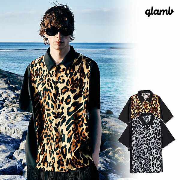 2024  s\ 5{`6{ח\ glamb O Leopard Panel Shirt Ip[hplVc Vc  LZs