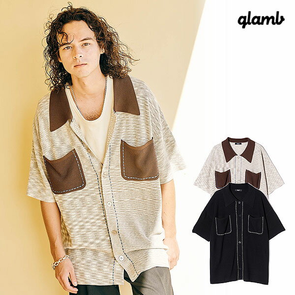 2024  s\ 6{`7{ח\ glamb O Stitch Pocket Knit Shirt Xeb`|PbgjbgVc Vc  LZs