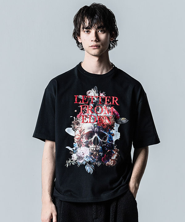 20％OFF SALE セール glamb グラム Skull Flower T-Shirt スカルフラワーTシャツ Tシャツ 送料無料