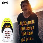 30%OFF SALE セール glamb グラム Slogan Print CS スローガンプリントカットソー 送料無料 ストリート