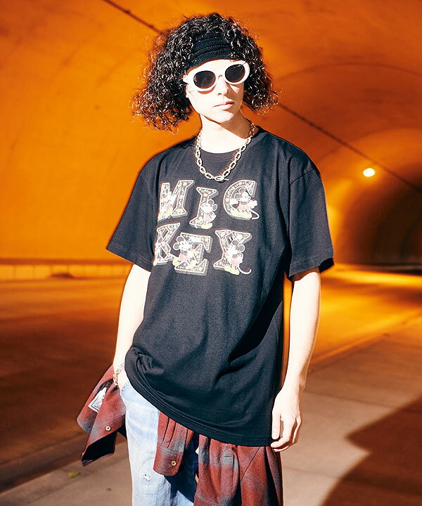 glamb グラム [Mickey Mouse] Logo T-Shirt [ミッキーマウス]ロゴTシャツ Tシャツ 送料無料