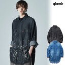 2023 冬 先行予約 11月下旬〜12月上旬入荷予定 glamb グラム Splash Denim SH スプラッシュデニムシャツ 送料無料 キャンセル不可