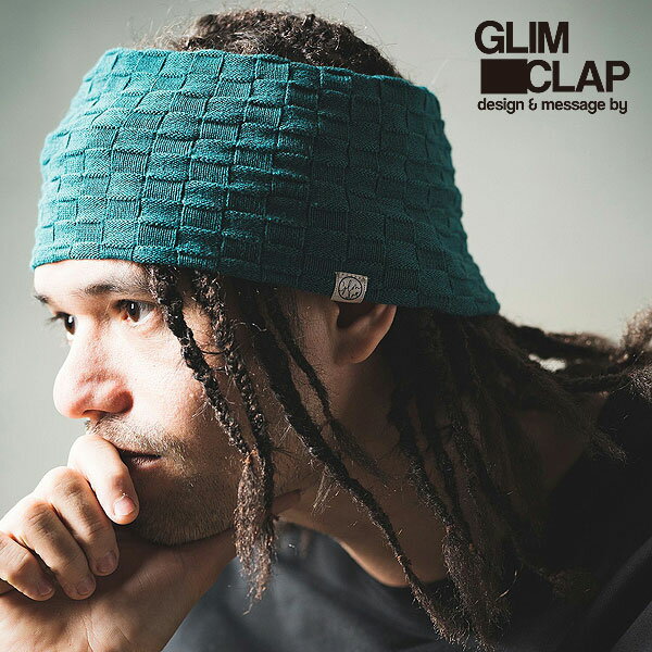 2023 春夏 1st 先行予約 2月中旬～下旬入荷予定 GLIMCLAP グリムクラップ Latticed pattern hair band メンズ ヘアバンド 送料無料 キャンセル不可