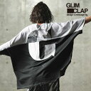 30%OFF SALE セール GLIMCLAP グリムクラップ switching & impact logotype design short-sleeve cutsew メンズ Tシャツ 送料無料