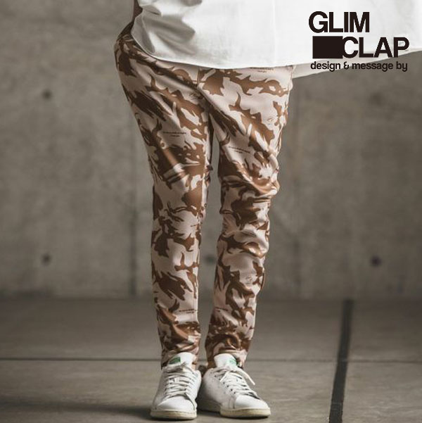 2024 春夏 1st 先行予約 2月上旬〜中旬入荷予定 GLIMCLAP グリムクラップ Jersey fabric pants -DPM(Disruptive Pattern Material)camouflage- メンズ パンツ 送料無料 キャンセル不可