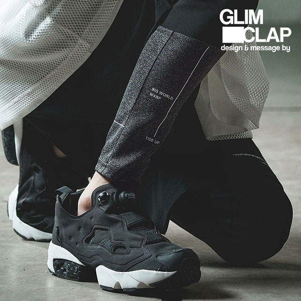 2024 春夏 2nd 先行予約 5月上旬〜中旬入荷予定 GLIMCLAP グリムクラップ Switching & logo design leggings メンズ レギンス 送料無料 キャンセル不可