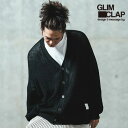2025 春夏 2nd 先行予約 5月上旬〜中旬入荷予定 GLIMCLAP グリムクラップ Mesh knitting cardigan メンズ カーディガン ...