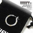 ビビファイ ピアス メンズ VIVIFY ビビファイ ARASBESQUE HOOP PIERCE -W/GOLD メンズ アクセサリー ピアス フープピアス シルバー ハンドメイド おしゃれ かっこいい シンプル メール便可