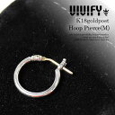 VIVIFY ビビファイ K18goldpost Hoop Pierce(M) メンズ アクセサリー ピアス フープピアス シルバー ハンドメイド おしゃれ かっこいい シンプル ストリート