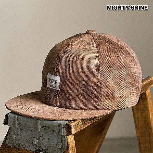 Mighty Shine マイティーシャイン Marble dye Cap メンズ キャップ フラットバイザーキャップ 帽子 送料無料