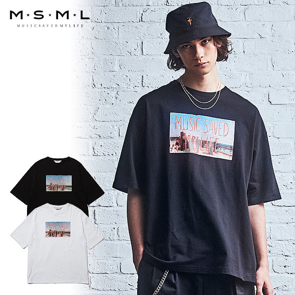 30％OFF SALE セール MSML エムエスエムエル BEACH ART GRAPHIC OVERSIZED TEE メンズ Tシャツ 送料無料 msml ストリートのサムネイル