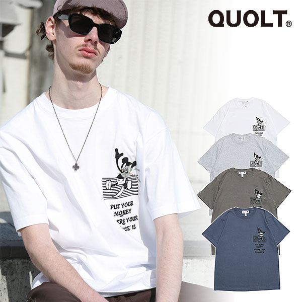 QUOLT クオルト NOT-MOUTH TEE (S～Lサイズ) メンズ Tシャツ 送料無料