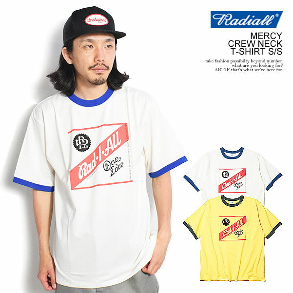 楽天ARTIF30％OFF SALE セール RADIALL ラディアル MERCY - CREW NECK T-SHIRT S/S radiall メンズ Tシャツ 半袖 リンガーTシャツ 送料無料 ストリート