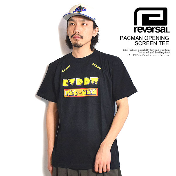 20％OFF SALE セール reversal × PAC-MAN リバーサル PACMAN OPENING SCREEN TEE メンズ Tシャツ 半袖 パックマン コラボ 送料無料 ストリート