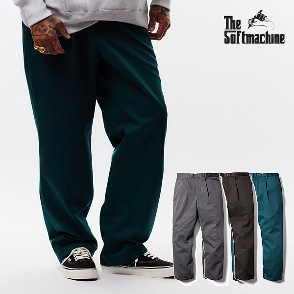 2025 夏 先行予約 7月~8月入荷予定 SOFTMACHINE ソフトマシーン EDWARD PANTS(WORK PANTS) メンズ パンツ 送料無料 キャンセル不可