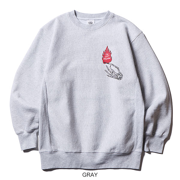 SOFTMACHINE ソフトマシーン FIRE WALK SWEAT (CREW NECK SWEAT) メンズ スウェッ...