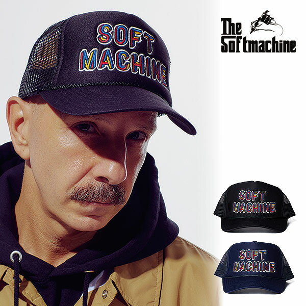 SOFTMACHINE ソフトマシーン MULTIPLE LOGO CAP (MESH CAP) メンズ キャップ 送料無料