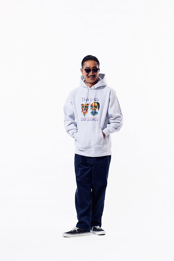 2026 秋冬 先行予約 10月～11月入荷予定 SOFTMACHINE ソフトマシーン TWO DOGS HOODED (SWEAT PARKA) メンズ パーカー 送料無料 キャンセル不可 3