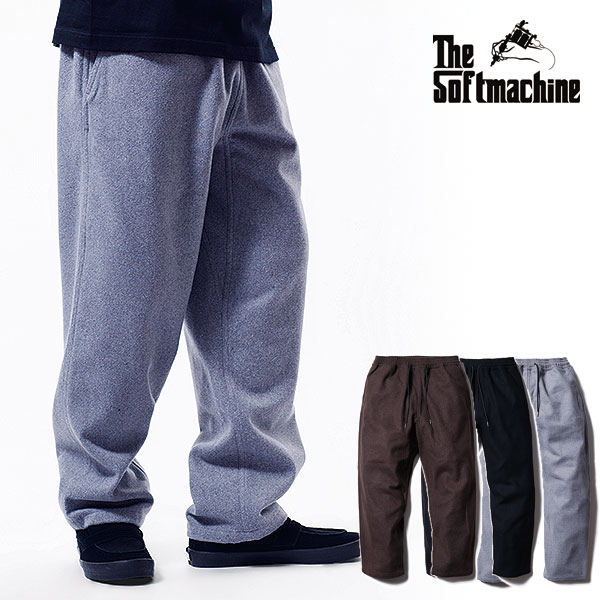 2026 秋冬 先行予約 10月～11月入荷予定 SOFTMACHINE ソフトマシーン GEORGE PANTS (POLYESTER MELTON EASY PANTS) メンズ パンツ 送料無料 キャンセル不可