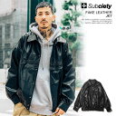 30OFF SALE Z[ SUBCIETY TuTGeB FAKE LEATHER JKT subciety Y WPbg VZeBbNU[   Xg[g