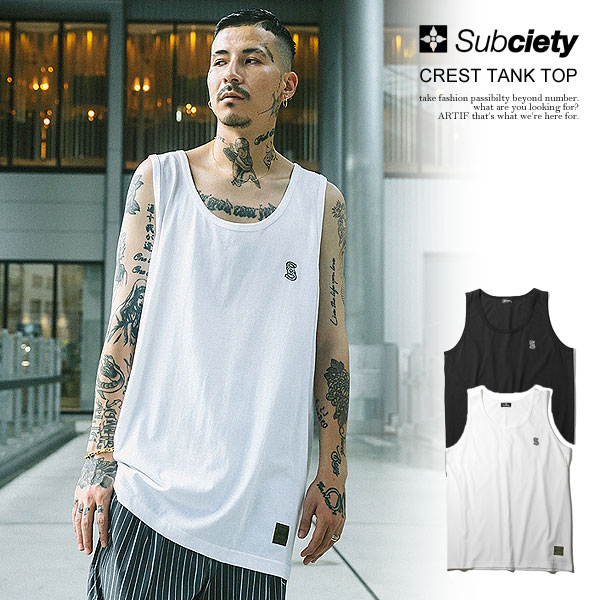 　商品説明 SUBCIETY サブサエティ 6.2オンスのタンクトップ。 左胸には彫金で制作されたような 『S』のブランドイニシャルを立体感のある刺繍で表現。 シンプルな面持ちながら目を惹く ワンポイントが魅力のアイテム。 素材- コットン100% メーカー希望小売価格はメーカーカタログに基づいて掲載しています ■注意点:フラッシュ撮影と屋外画像ではカラーの見え方に誤差がございます。 パソコンのモニターにより、カラーの見え方に誤差がございます。 ■サイズ表記につきましてはブランド企画サイズとなっております。 サイズ 着丈 肩幅 身幅 - M 71cm 29.5cm 52.5cm - L 74cm 32cm 55cm - XL 77cm 34.5cm 58cm - サイズ表記SUBCIETY サブサエティ