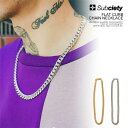 サブサエティー SUBCIETY サブサエティ FLAT CURB CHAIN NECKLACE subciety メンズ ネックレス チェーンネックレス 送料無料 ストリート