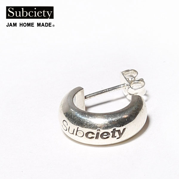 ジャムホームメイド ピアス メンズ 20％OFF SALE セール SUBCIETY サブサエティ ×JAM HOME MADE ROUND PIERCE メンズ ピアス ラウンドピアス シルバー コラボ 送料無料 ストリート おしゃれ かっこいい カジュアル ファッション subciety サブサエティー