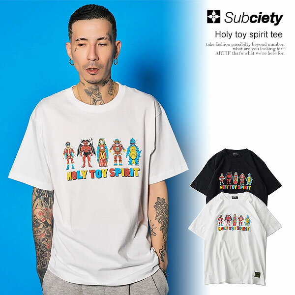 樂天商城 - SUBCIETY サブサエティ Holy toy spirit tee subciety メンズ Tシャツ 半袖 半袖Tシャツ グラフィックTシャツ 送料無料 ストリート