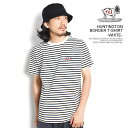 The Endless Summer エンドレスサマー TES HUNTINGTON BORDER T-SHIRT -WHITE- メンズ Tシャツ 半袖 TES USコットン 送料無料 ストリート