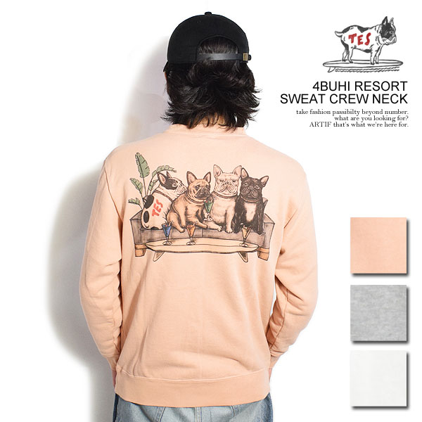 The Endless Summer エンドレスサマー TES 4BUHI RESORT SWEAT CREW NECK メンズ スウェット トレーナー クルーネック 送料無料 ストリート