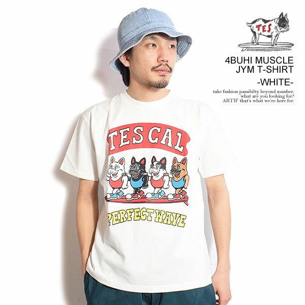 The Endless Summer エンドレスサマー TES 4BUHI MUSCLE JYM T-SHIRT -WHITE- メンズ Tシャツ 半袖 TES USコットン 送料無料 ストリート