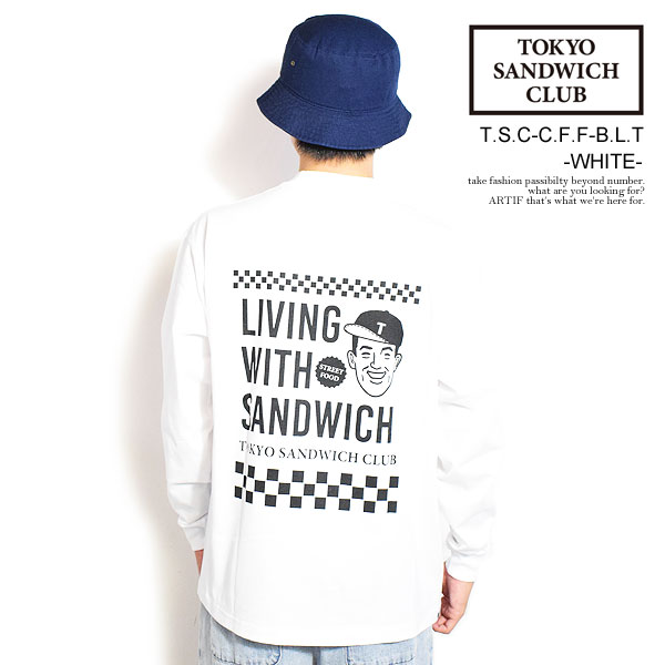 Long-Sleeved - TOKYO SANDWICH CLUB トウキョウサンドウィッチクラブ T.S.C-C.F.F-B.L.T -WHITE- メンズ Tシャツ 長袖 ロンT ヘビーオンス 送料無料 ストリート