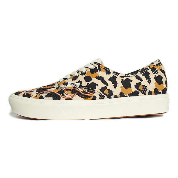 VANS バンズ Comfycush Authentic (Flame Embroidery) Leopard/Marshmallow メンズ スニーカー 靴 シューズ オーセンティック 送料無料 ストリート おしゃれ かっこいい カジュアル ファッション 正規品・正規取扱店