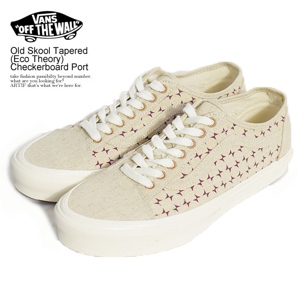 VANS バンズ Old Skool Tapered (Eco Theory) Checkerboard Port メンズ スニーカー オールドスクール エコセオリー 送料無料 ストリートのサムネイル