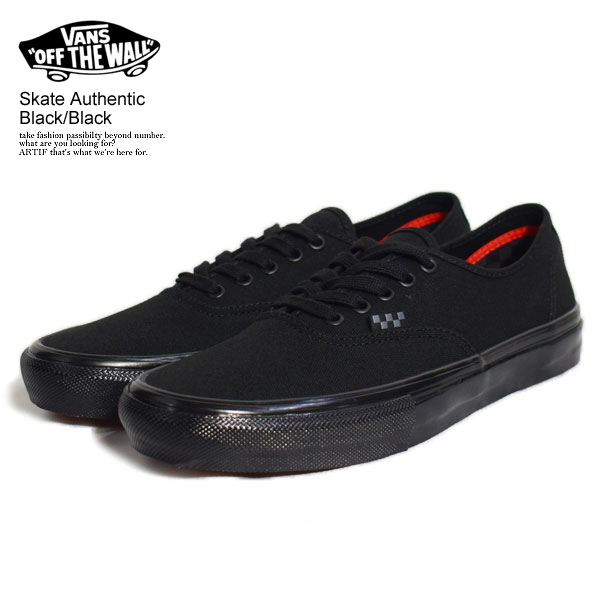 VANS バンズ Skate Authentic Black/Black メンズ スニーカー 靴 シューズ スケートオーセンティック ヴァンズ 送料無料 ストリート おしゃれ かっこいい カジュアル ファッション vans ヴァンズ 正規品・正規取扱店