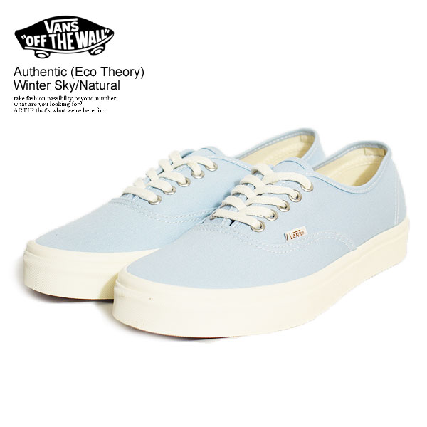 30％OFF SALE セール VANS バンズ Authentic (Eco Theory) Winter Sky/Natural メンズ スニーカー 靴 シューズ オーセンティック エコセオリー 送料無料 ストリート 正規品 正規取扱店