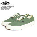 30％OFF SALE セール VANS バンズ Authentic (Waxed Canvas) Thyme/Marshmallow メンズ スニーカー オーセンティック 送料無料 ヴァンズ 正規品・正規取扱店