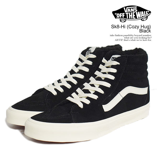 VANS バンズ Sk8-Hi (Cozy Hug) Black メンズ スニーカー スケートハイ ボア ヴァンズ 送料無料 ストリート