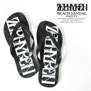 ZEPHYREN ゼファレン BEACH SANDAL -PAISLEY- zephyren メンズ サンダル ビーチサンダル ペイズリー おしゃれ かっこいい ロゴ ストリート