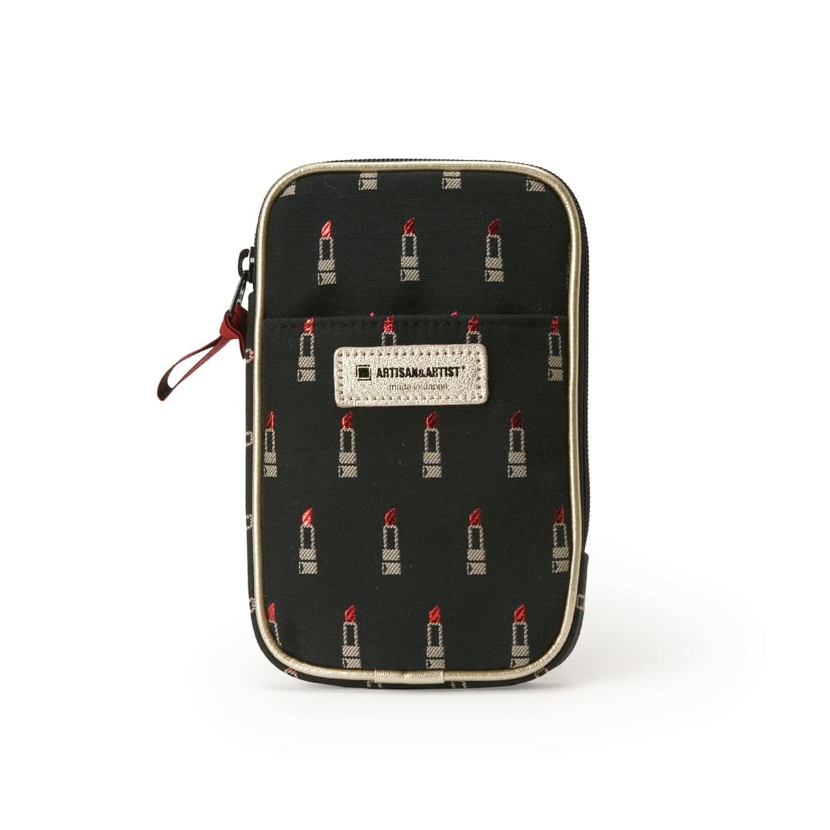 化粧ポーチ 持ち歩き ミニマムなマルチユースポーチ ヴァリアント・ルージュ 8WP-LI907 artisan&artist