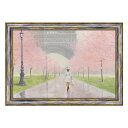 【決算SALE!クーポンで10%OFF】 マルコ ファビアノ「プランタン パリ1」 インテリア雑貨 アンティーク風 アート額 アートフレーム 壁掛け 額 額絵
