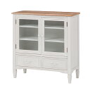 【初夏BigSale!最大3万円クーポン★6/1土9:59まで】 ヨーロピアン BROCANTE ブロカント キャビネット WH(2101374400) 【 ア...