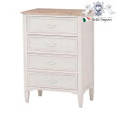 【1,272円クーポン★GWセール】 ヨーロピアン BROCANTE ブロカント チェスト 60 WH(2101374700) 【 アンティーク調 輸入家具 収...
